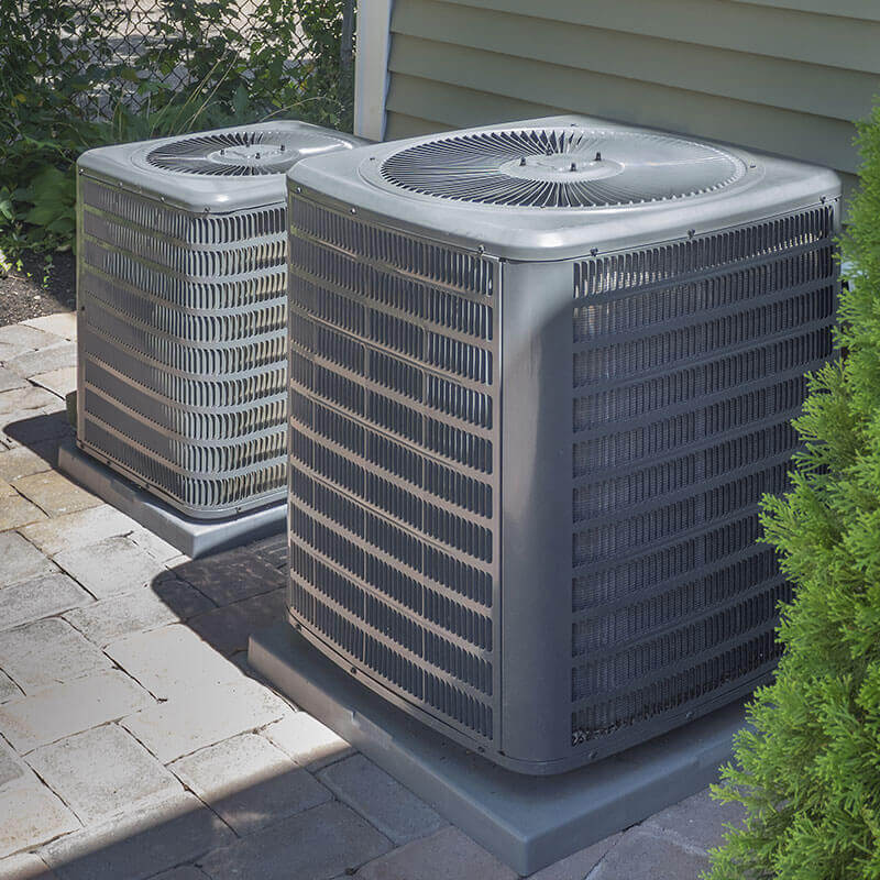 Two HVAC units